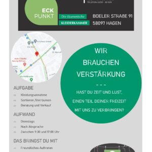 Wir brauchen Verstärkung